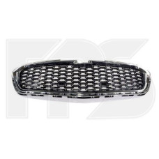 Решітка радіатора нижня Chevrolet Malibu 14-15 (FPS) з молдингом хром