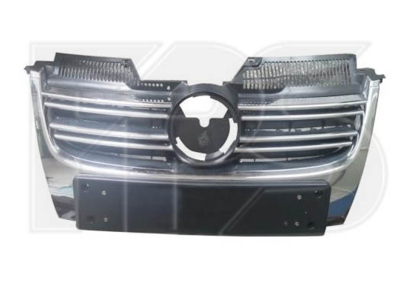 Решітка радіатора VW Golf 5 07-09 універсал (FPS) з накладкою під номер