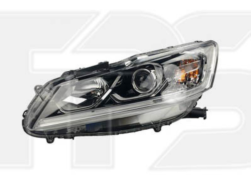 Фара передня права Honda Accord 9 седан 15-17 (біла вставка LED) (Depo)