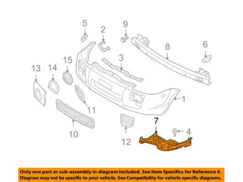 Кріплення переднього бампера праве нижнє Hyundai Tucson 2004-2013 Tempest 865942E000
