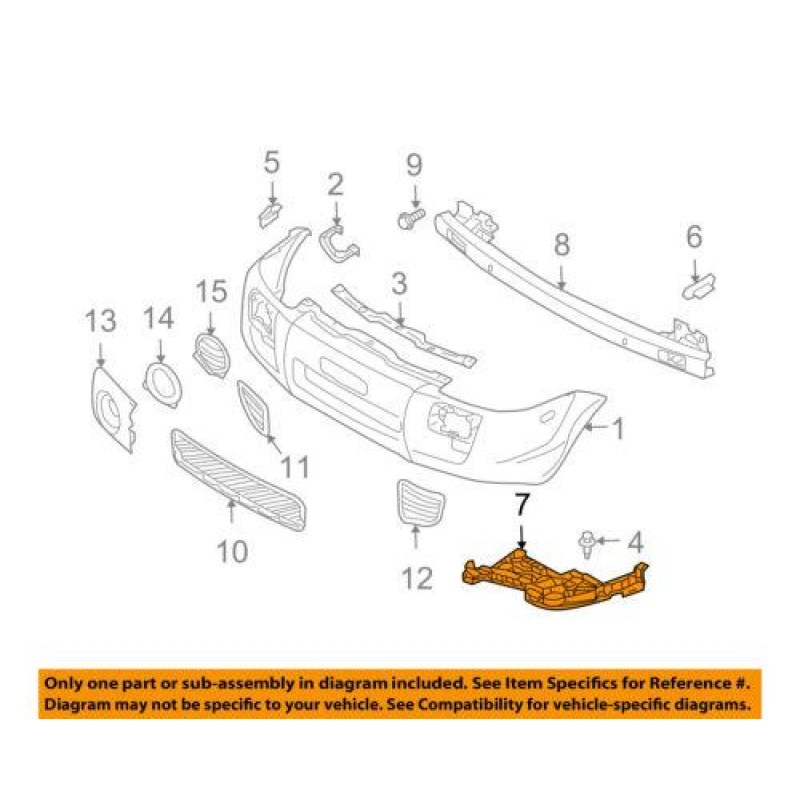 Кріплення бампера переднє праве нижнє Hyundai Tucson 2004-2013 Tempest