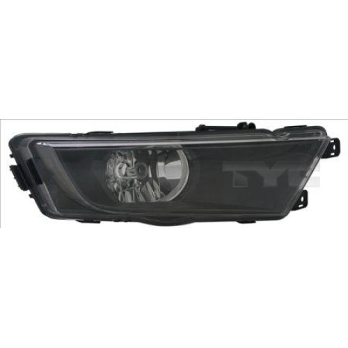Протитуманна фара Skoda Octavia A7 2013-2017 ліва черн. рамка TYC 5E0941699E