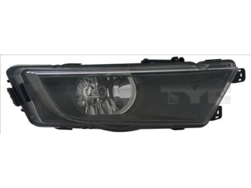 Протитуманна фара Skoda Octavia A7 13-17 ліва черн. рамка TYC 5E0941699E