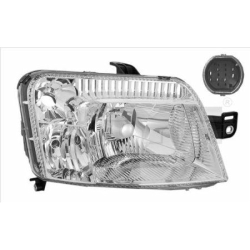 Фара передня Fiat Panda 03-09 ліва ел.рег. TYC 51717076