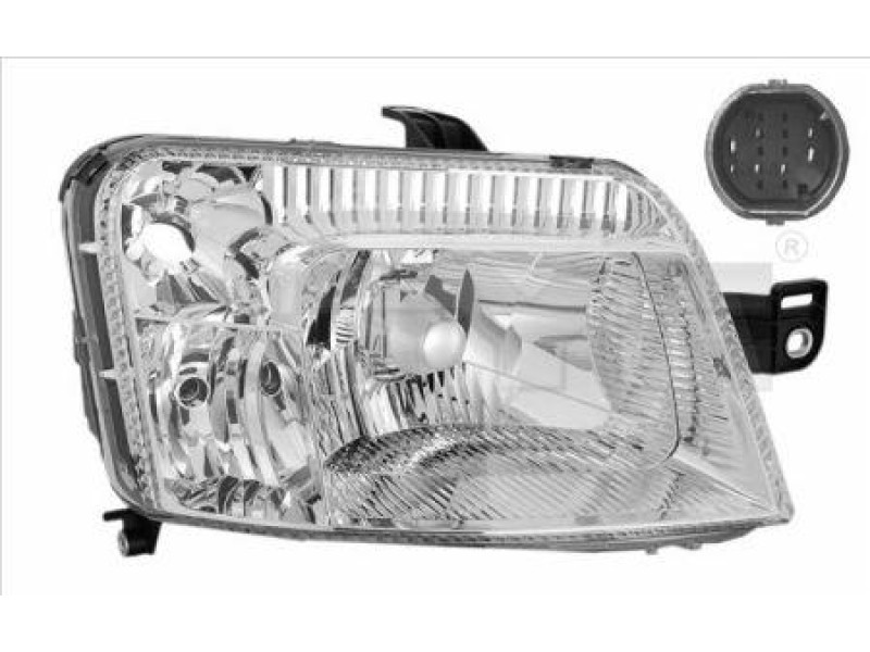 Фара Fiat Panda 03-09 ліва ел.рег. TYC 51717076