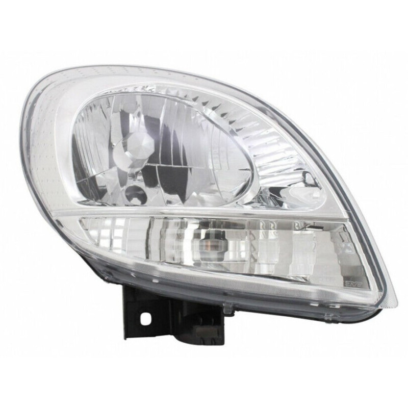 Фара Renault Kangoo 03-09 права білий поворот, ел.рег., хром рамка TYC 2606000Q0L