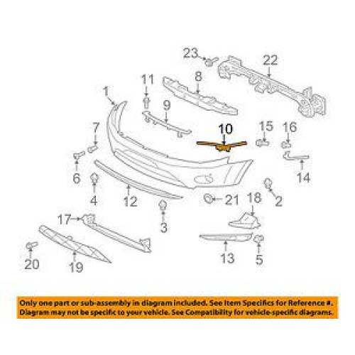 Кріплення переднього бампера праве верхнє Mitsubishi Outlander XL 2007-2012 Tempest 6400A472