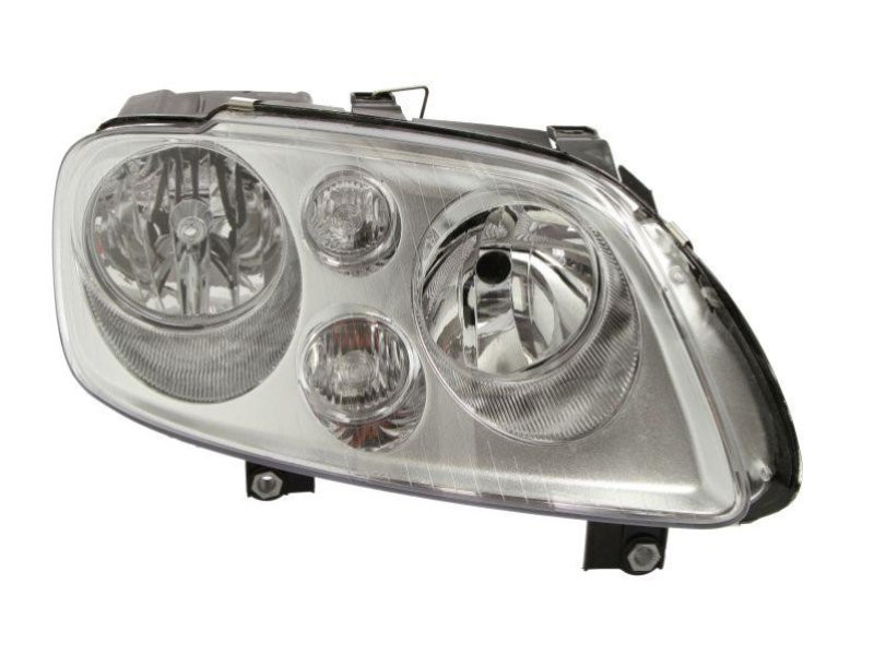 Фара VW Caddy 04-10 права ел.рег., хром рамка TYC 1T0941006F