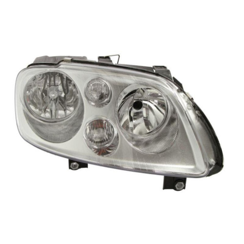 Фара передня VW Caddy III 2004-2010 ліва ел.рег., хром рамка TYC 2K0941005D