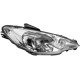 Фара передня права Peugeot 206 97-08 (TYC) H7 / H7 ел. корр. 6205S9