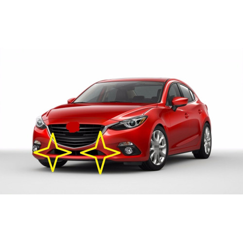 Заглушка решітки бампера ліва Mazda 3 BM 2013-2016 (Tempest) BJS750102