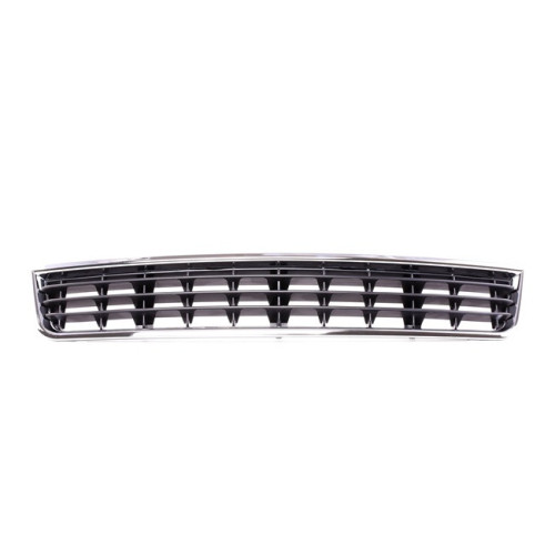 Решітка бампера середня Audi A4 B6 2001-2004 хром/чорний (Tempest) 8E0807647