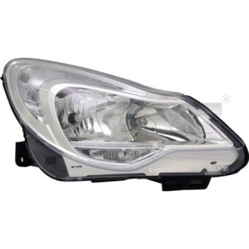 Фара Opel Corsa D 2011-2014 права хром рамка TYC 95515474