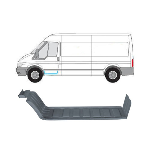 Підніжка передня ліва мала Ford Transit 2000-2013 (Potrykus) 