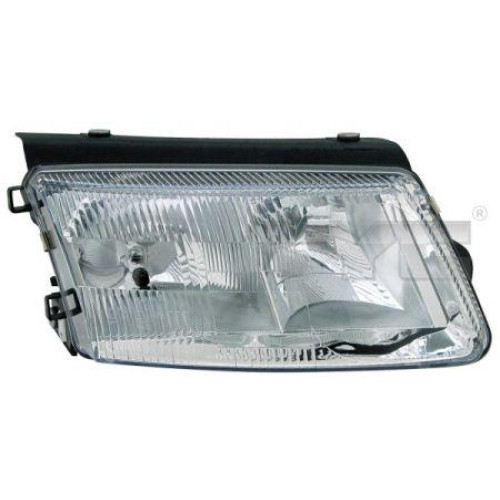 Фара передня VW Passat B5 1997-2000 права ел.рег. H7/H1 TYC 3B0941018K