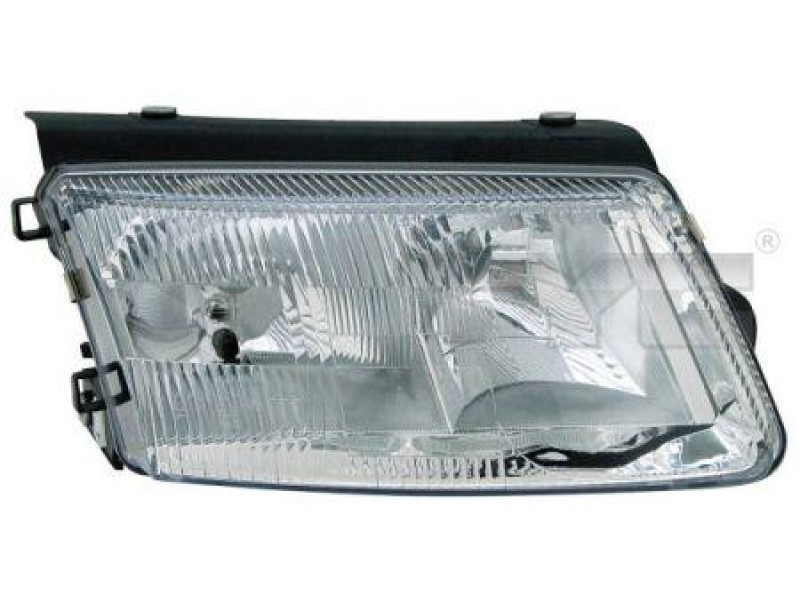 Фара VW Passat B5 97-00 права ел.рег. H7/H1 TYC 3B0941018K