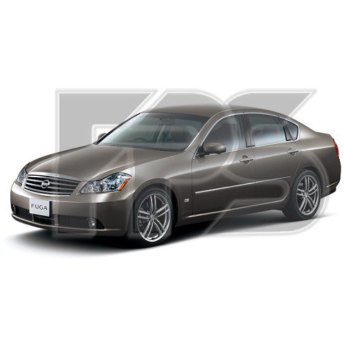 Лобове скло Infiniti M35 / M37 / M45 2005-2010 (XYG) з блакитною смугою
