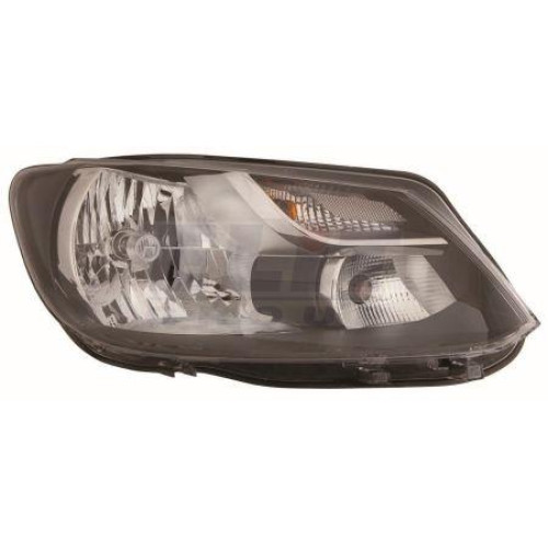 Фара передня VW Caddy 2011-2015 ліва H4 чорна рамка TYC 2K5941005