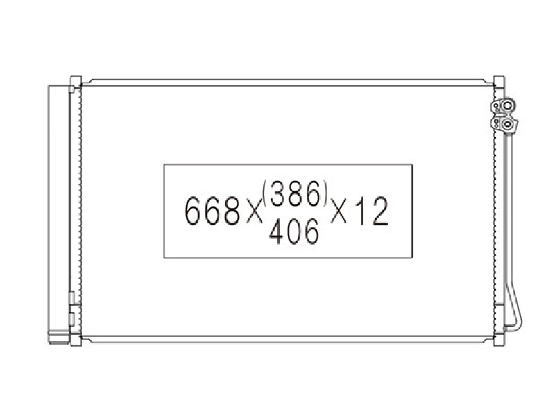 Радіатор кондиціонера Mercedes Vito / V-class (Koyoair)