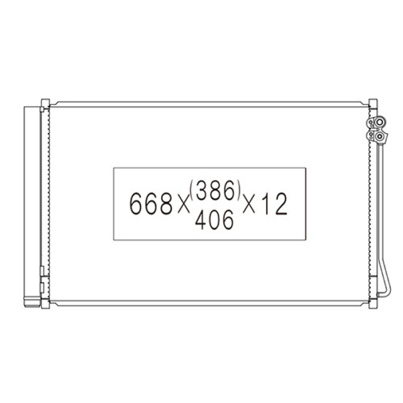 Радіатор кондиціонера Mercedes Vito / V-class (Koyoair)