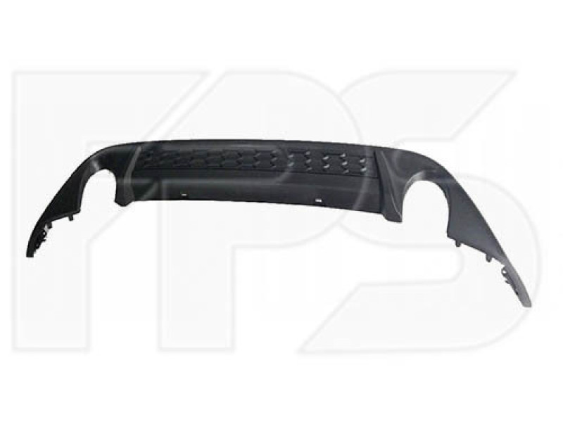 Спойлер заднього бампера VW Golf 7 GTI 13-17 під два вихлопу (Тайвань)