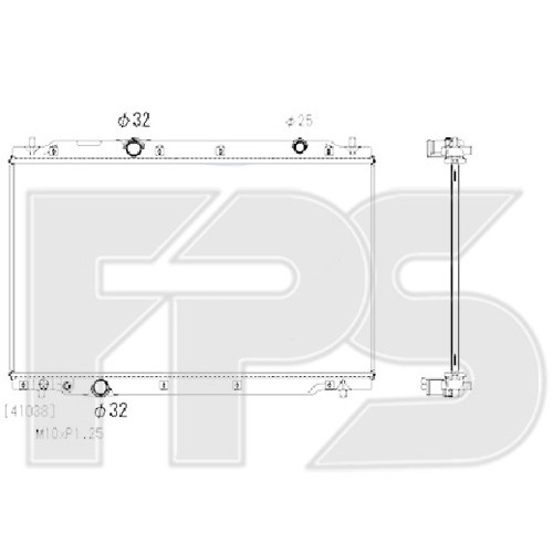 Радіатор охолодження двигуна Honda CR-V 5 17- 2.4 (Koyorad) 190105PHA01
