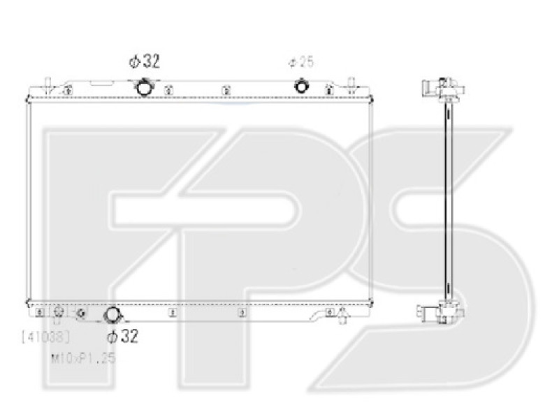 Радіатор охолодження двигуна Honda CR-V 5 17- 2.4 (Koyorad) 190105PHA01