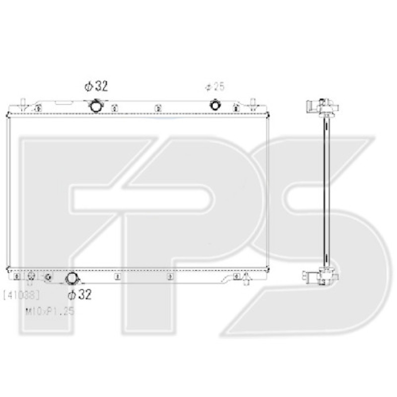 Радіатор охолодження двигуна Honda CR-V 5 17- 2.4 (Koyorad) 190105PHA01