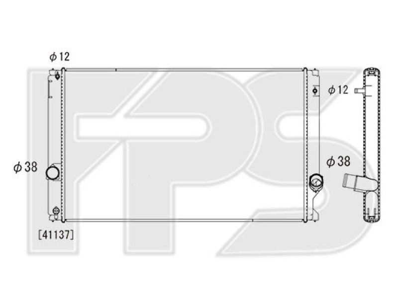 Радіатор охолодження двигуна Lexus NX (Koyorad)