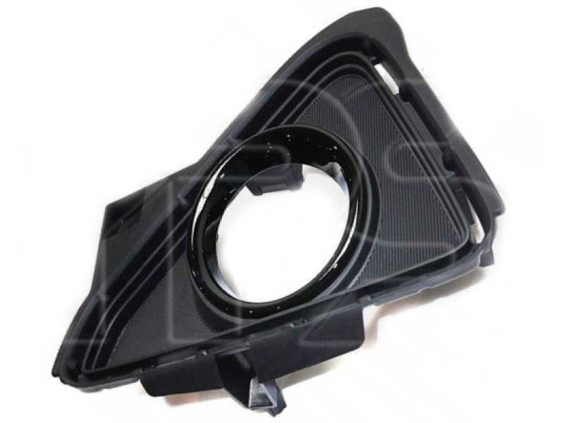 Решітка бампера Toyota RAV4 16-19 ліва (FPS) з отвором, чорний глянець