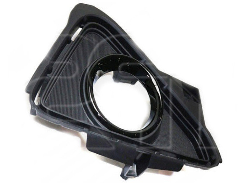 Решітка бампера Toyota RAV4 16-19 права (FPS) з отвором, чорний глянець