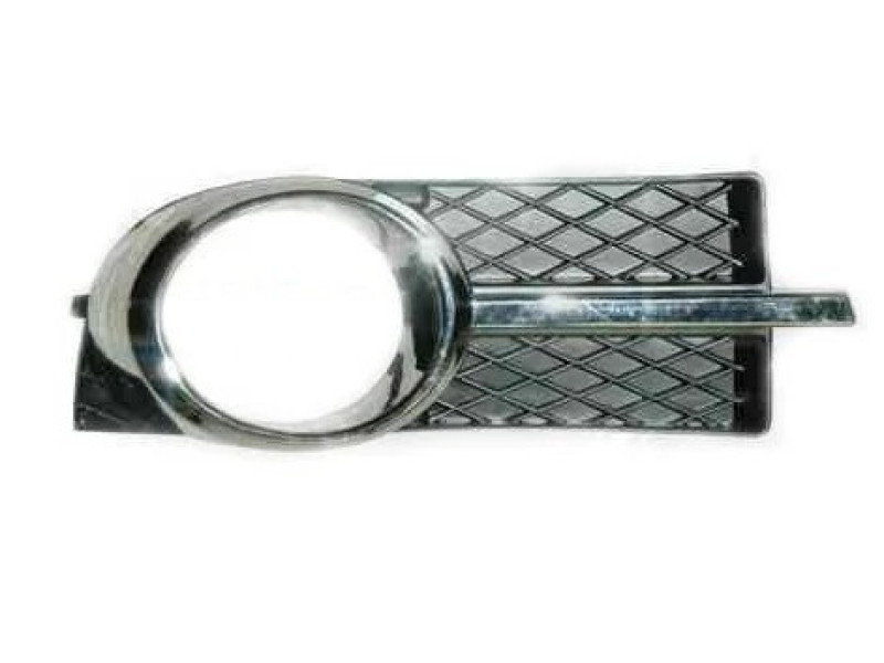 Решітка бампера Chevrolet Aveo T250 06-12 права з отв., хром LKQ 96648784