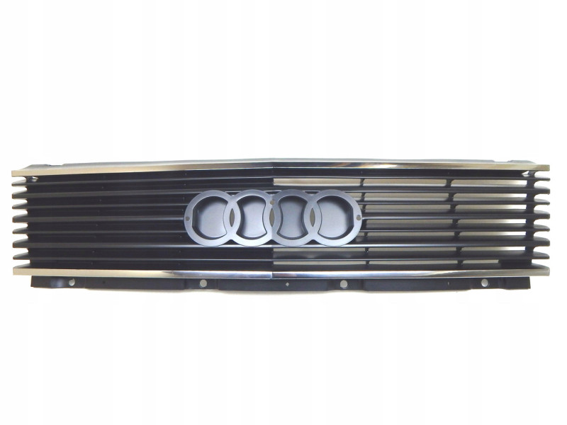 Решітка радіатора Audi 100 82-91 з хром молдингом (LKQ) 44385365501C