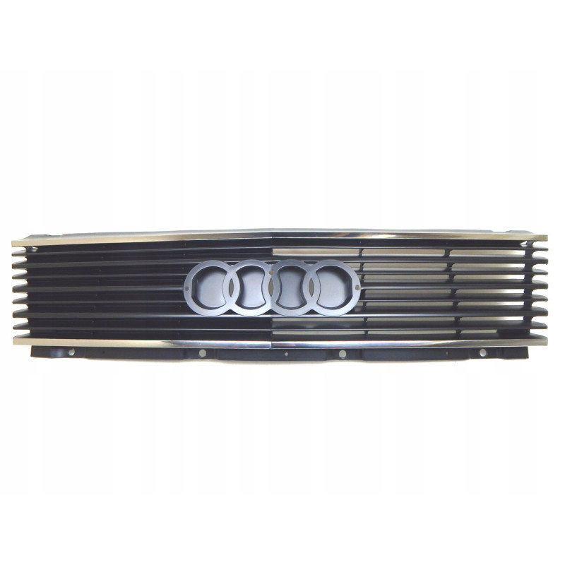 Решітка радіатора Audi 100 82-91 з хром молдингом (LKQ) 44385365501C