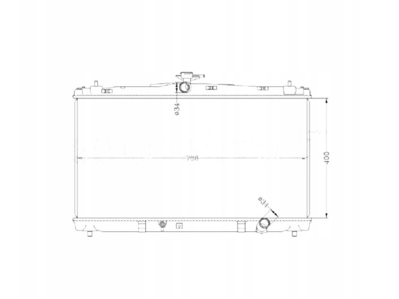 Радіатор охолодження двигуна Toyota Camry XV50, XV55 11-17 2.5 L (Signeda) 164000V110
