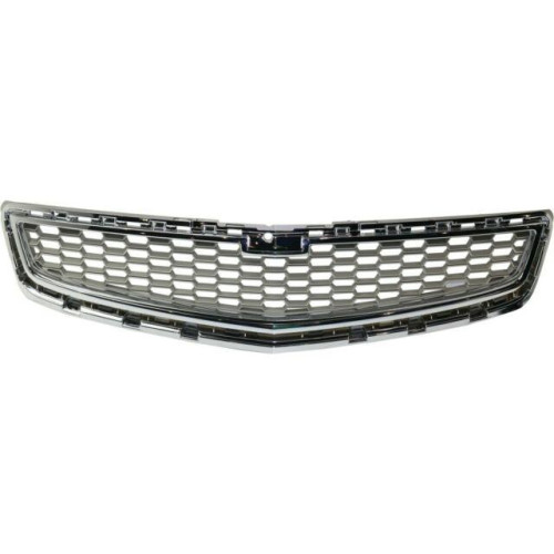 Решітка радіатора нижня Chevrolet Malibu 2012-2014 (Тайвань) з хром молдингом 22847848