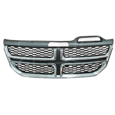 Решітка радіатора Dodge Journey 11-19 (Тайвань) чорна / хром 68080192AA