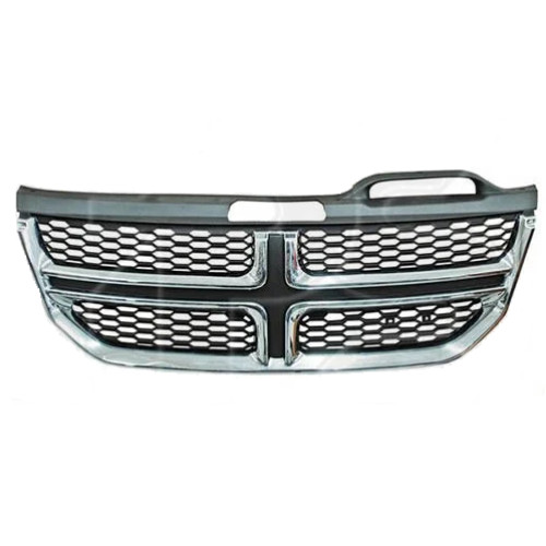 Решітка радіатора Dodge Journey 11-19 (Тайвань) чорна / хром 68080192AA