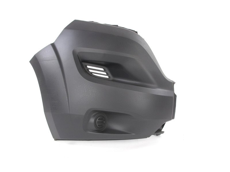 Кут переднього бампера правий темно-сірий Citroen Jumper / Fiat Ducato / Peugeot Boxer 2014- FPS без отвору 735589785