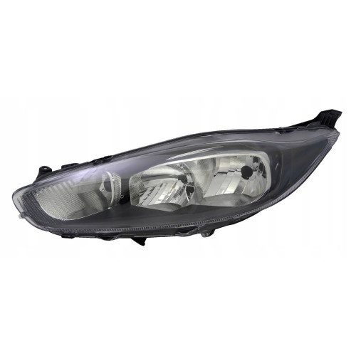 Фара передня Ford Fiesta 2013-2017 права ел.рег. чорна рамка DEPO 1789943
