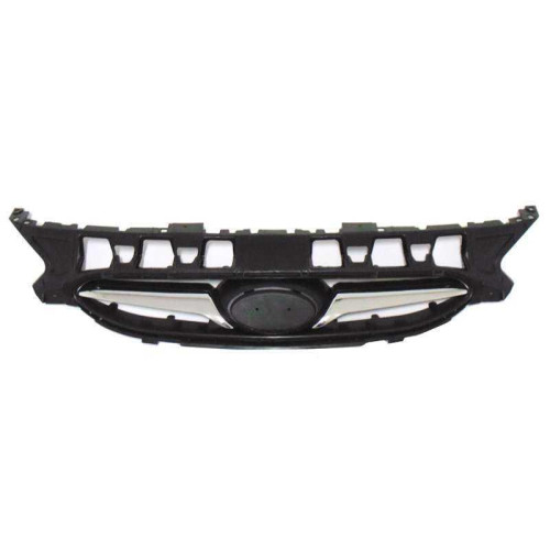 Решітка радіатора Hyundai Accent IV (Solaris) 2011-2015 (Тайвань) з хром. накладками 863501R000