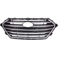 Решітка радіатора Hyundai Elantra AD 16-18 хром/чорна (Tempest) 86350F2100
