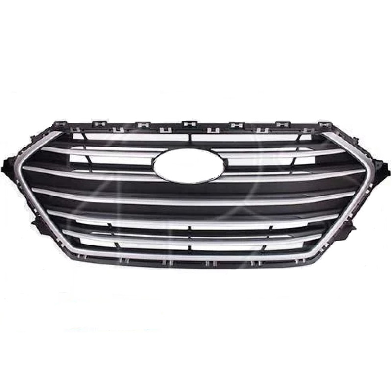 Решітка радіатора Hyundai Elantra AD 16-18 хром/чорна (Tempest) 86350F2100