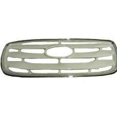 Решітка радіатора Hyundai Santa Fe 09-12 з вузькою хром рамкою (FPS)