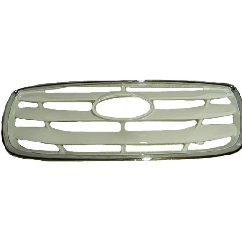 Решітка радіатора Hyundai Santa Fe 09-12 з вузькою хром рамкою (FPS)