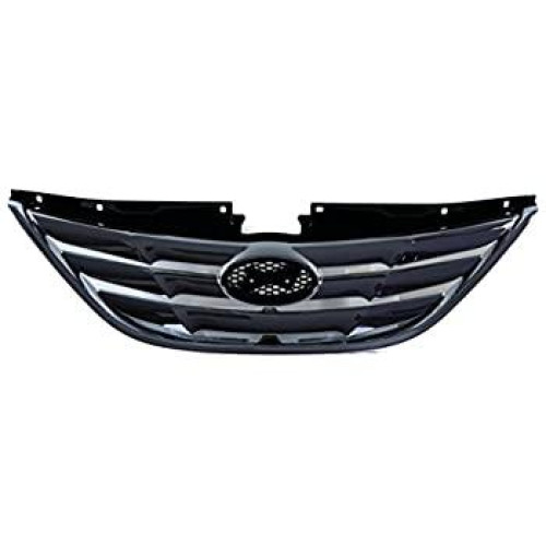 Решітка радіатора Hyundai Sonata YF 2010-2014 хром (Tempest) 863503S100
