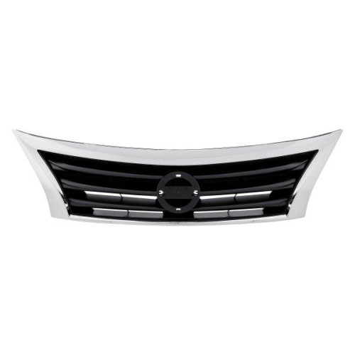 Решітка радіатора Nissan Altima 2012-2016 чорна / хром (LKQ)