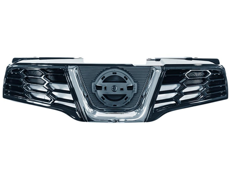 Решітка радіатора Nissan Qashqai 10-14 з хром накладкою (FPS) 62310BR00A