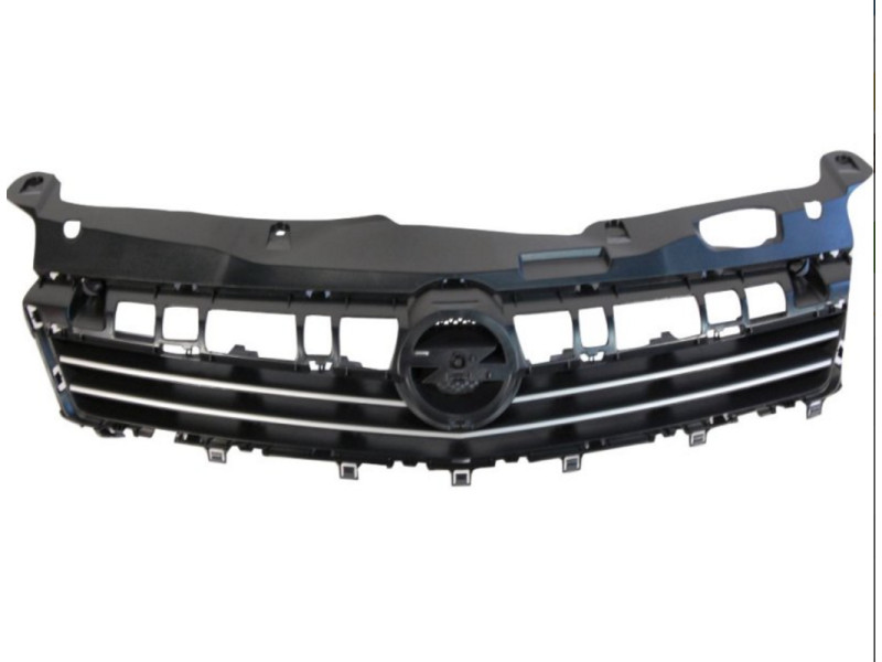 Решітка радіатора Opel Astra H (07-14) чорна, без хром накладки (FPS) 1320370