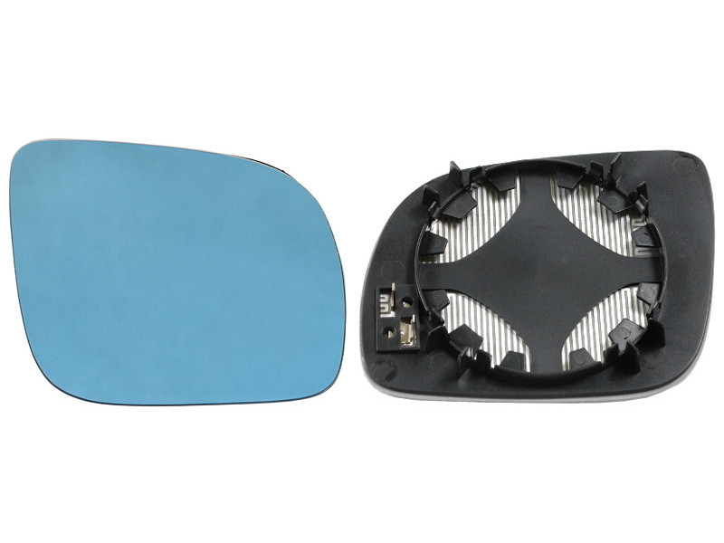 Вкладиш дзеркала правий малий з обігрівом VW Bora, Skoda Fabia I (FPS, голубий) 